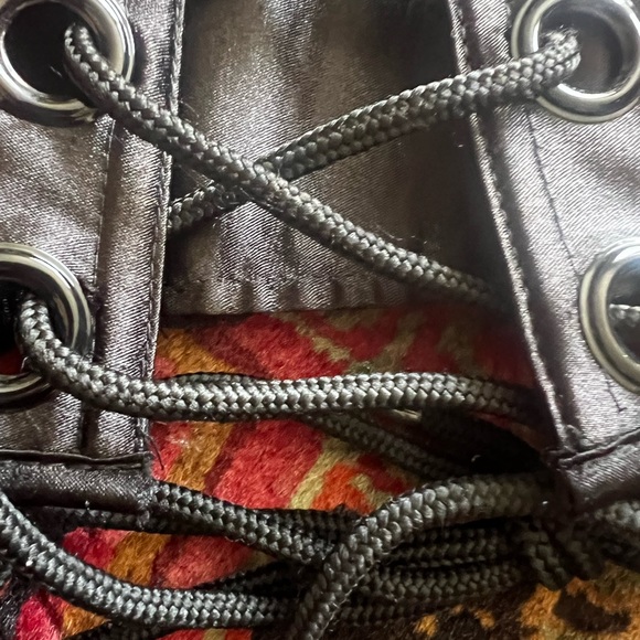 NWT Living dead souls, black and red corset/waist trainer/romanticism/punk - Picture 3 of 16